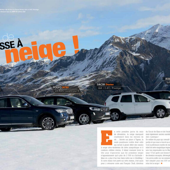 Comparatif 4x4 Neige