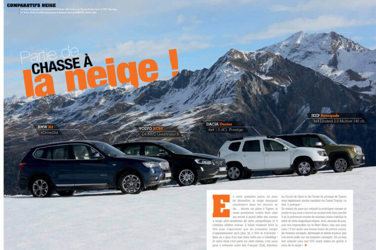 Comparatif 4x4 Neige