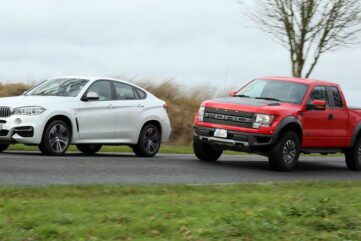 Ford Raptor vs BMW X6M