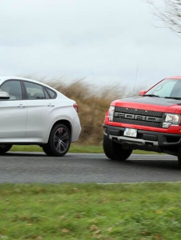 Ford Raptor vs BMW X6M
