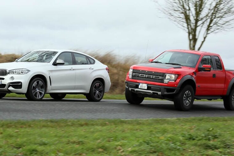 Ford Raptor vs BMW X6M
