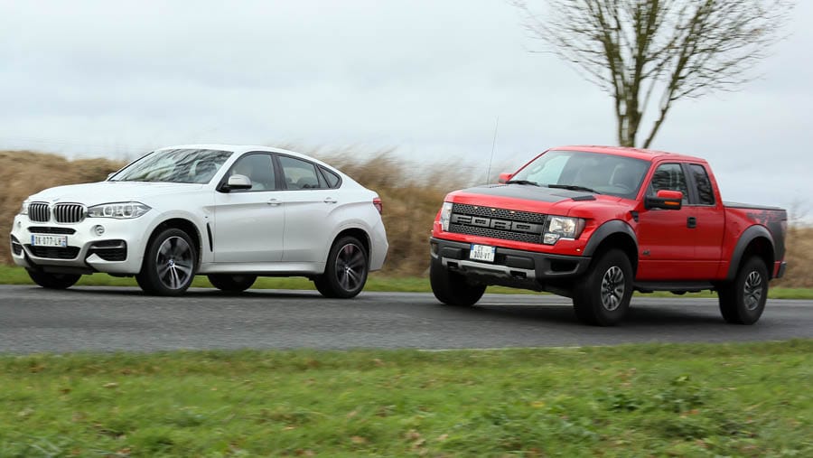 Ford Raptor vs BMW X6M