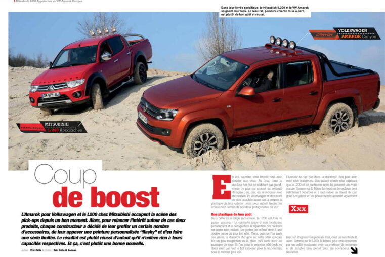 Mitsubishi L200 Appalaches vs VW Amarok Canyon