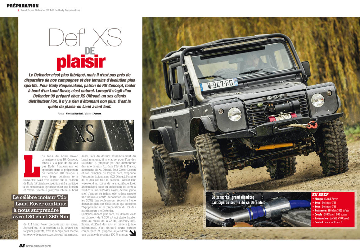 préparation Land Rover Defender 90 Td5