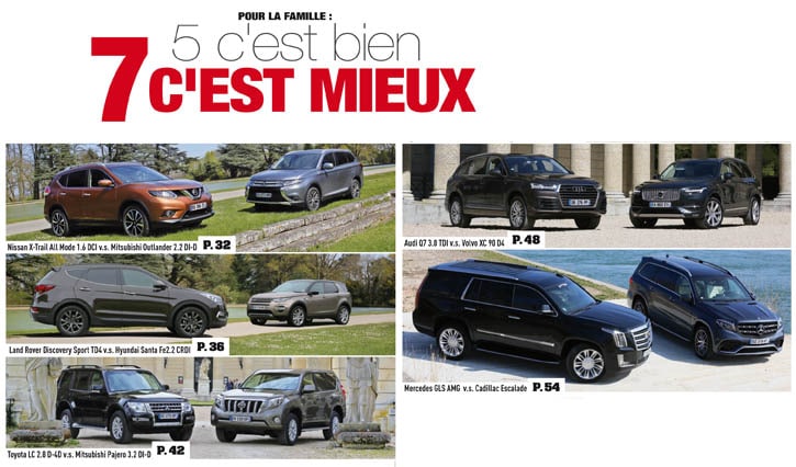 comparatif SUV 7 places