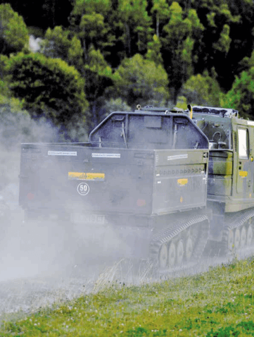 Le Hägglunds BV 206 préparation Hellgeth