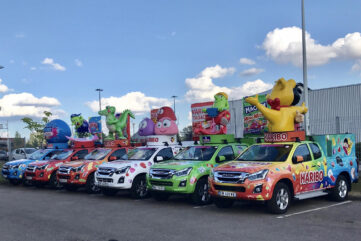 La caravane Haribo roulera en Isuzu D-Max