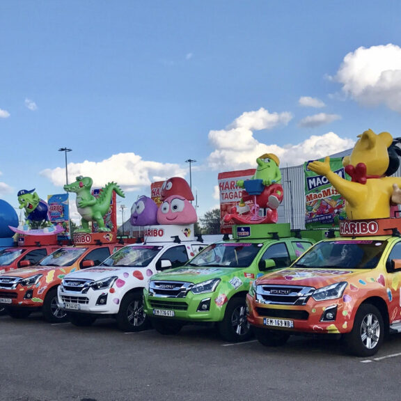La caravane Haribo roulera en Isuzu D-Max