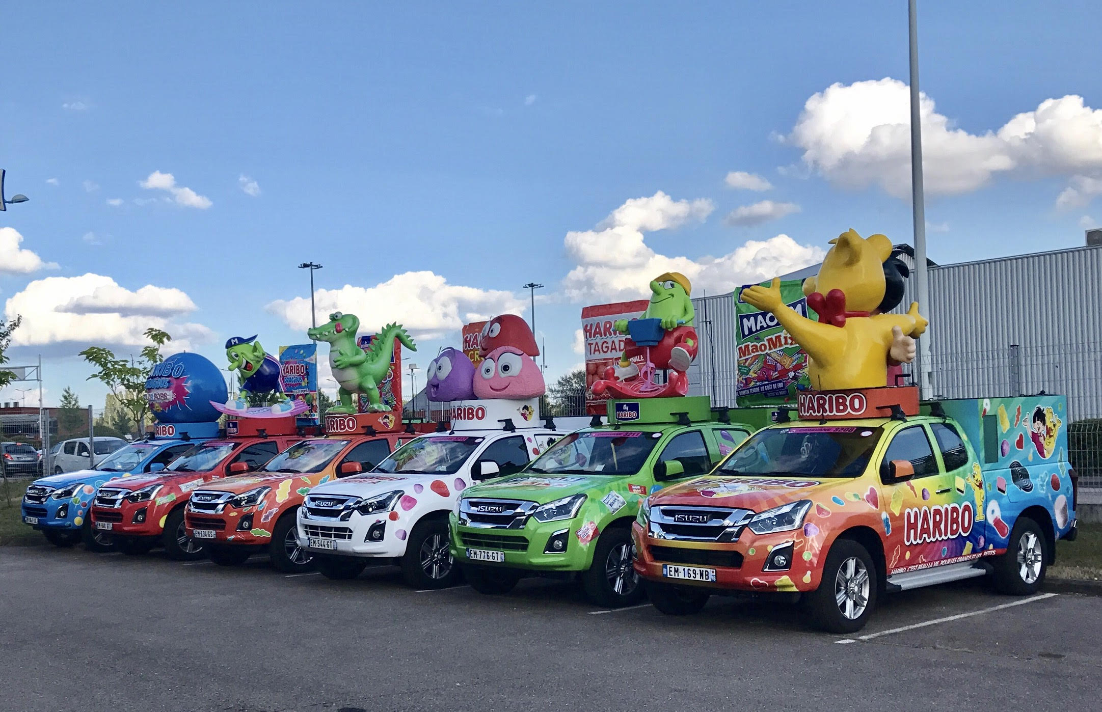 La caravane Haribo roulera en Isuzu D-Max