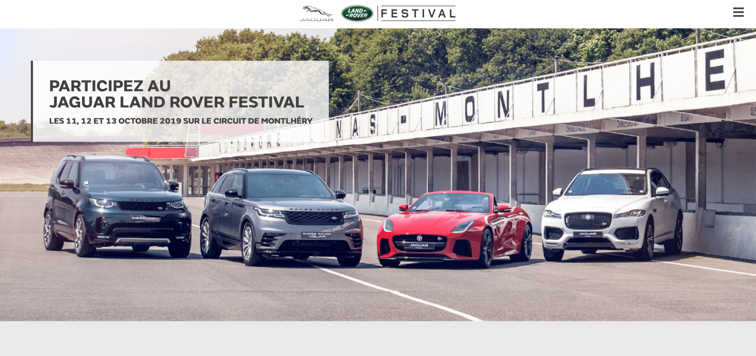 New Defender jaguar land rover festival 2019