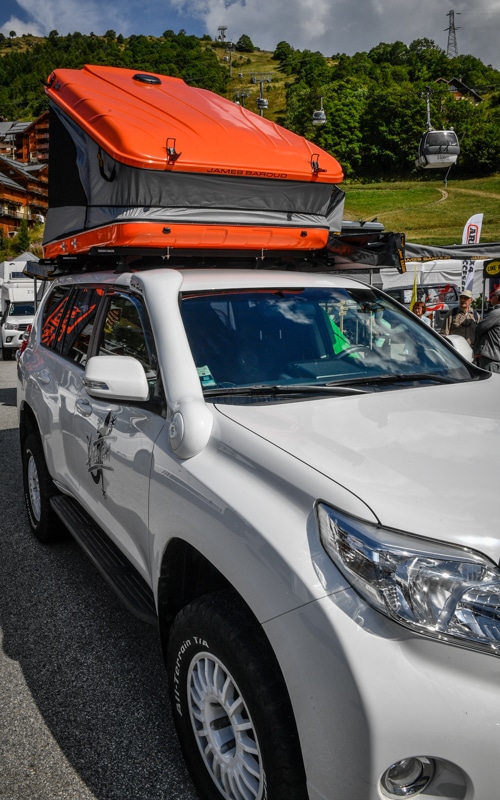 Tente de toit James Baroud en couleur