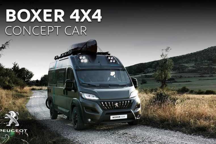 Peugeot transforme son utilitaire Boxer en un camping-car baroudeur Peugeot dévoile au salon du véhicule de loisirs du Bourget (93) qui aura lieu du 28 septembre au 6 octobre 2019, le Boxer 4x4 concept. Le grand fourgon de la gamme utilitaire Peugeot se transforme en un camping-car baroudeur. C’est le spécialiste français Dangel qui fournit la transmission intégrale au Peugeot Boxer. La garde au sol est majorée de 30 mm à l’avant et de 50 mm à l’arrière, l’engin est chaussé de pneumatiques spécifiques pour la pratique du tout-terrain, fournis par le manufacturier BF Goodrich . Un accastillage façon SUV habille la carrosserie (bas de caisse, bas de bouclier et arches de roues rapportées). Pour marquer les esprits, une peinture spéciale avec une déco graphique, raccord avec celle du canoë sur le toit, finalise l’ensemble. Sur l’avant du pavillon, huit feux à LED font partie intégrante de la signature lumineuse. A bord, le Peugeot Boxer 4x4 concept a été conçu pour accueillir trois passagers. L’espace d’une surface de 10 m2 comprend une salle de bain, un coin repas et deux couchettes. C’est le Peugeot Boxer en configuration L3 (5,99 m de long) H2 (2,52 m de haut) qui sert de base à ce camping-car.