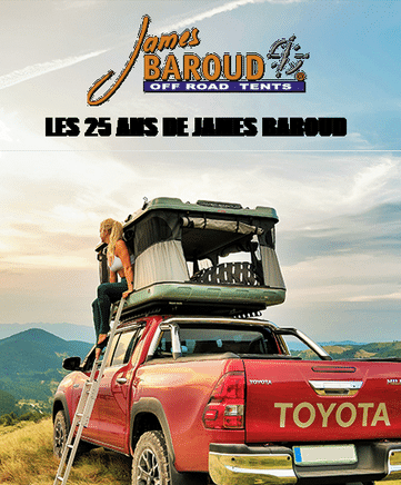 tente de toit James Baroud équipement voyage 4x4