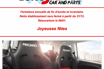Sièges Recaro chez Eurojapan cars and parts