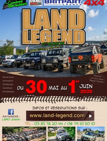 Land legend 2020 rassemblement Land Rver en Juin