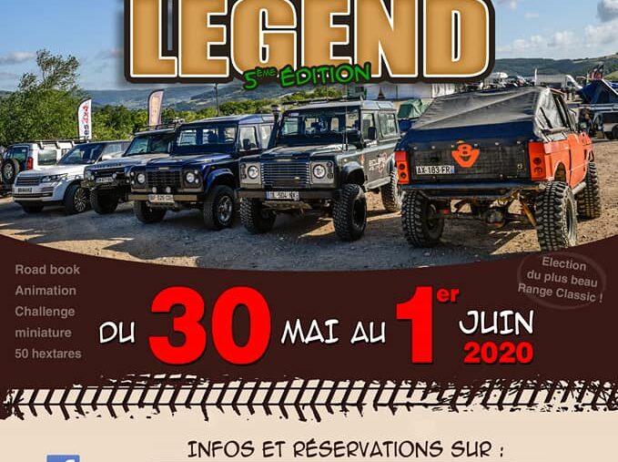 Land legend 2020 rassemblement Land Rver en Juin