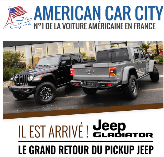 prenez l'ADN Jeep et ajoutez lui une benne : vous obtenez le Gladiator Pick up Jeep