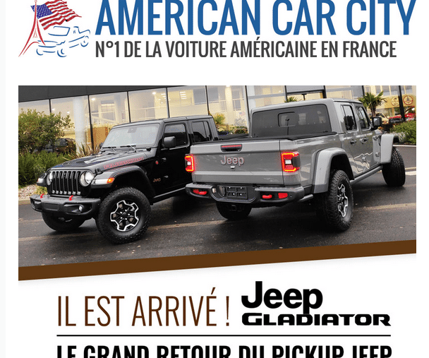 prenez l'ADN Jeep et ajoutez lui une benne : vous obtenez le Gladiator Pick up Jeep