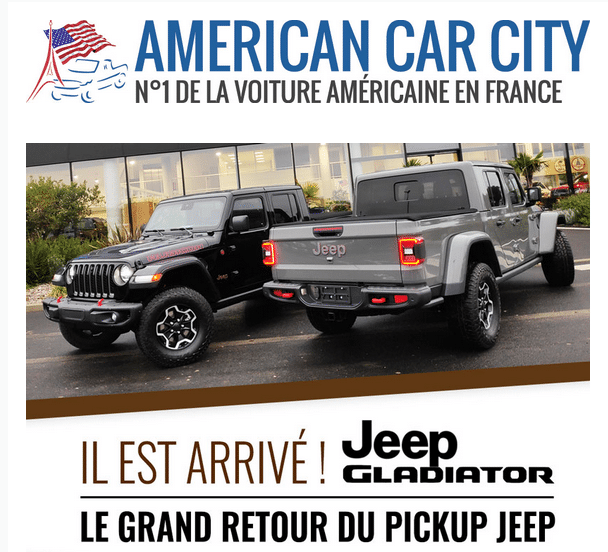 prenez l'ADN Jeep et ajoutez lui une benne : vous obtenez le Gladiator Pick up Jeep