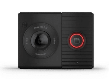 Garmin Cette caméra embarquée compacte est dotée de deux objectifs 180 degrés