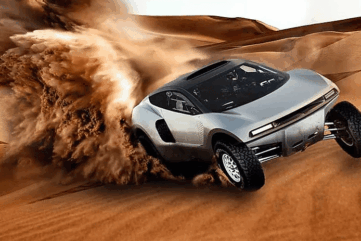 la grande maison anglaise Prodrive. Spécialisé dans la performanceprépare un buggy pour le dakar