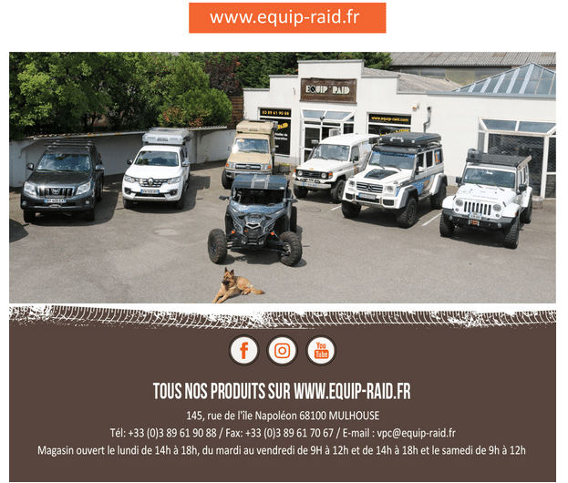 Equip’Raid Front runner est ouvert pour vos envies d'évasion