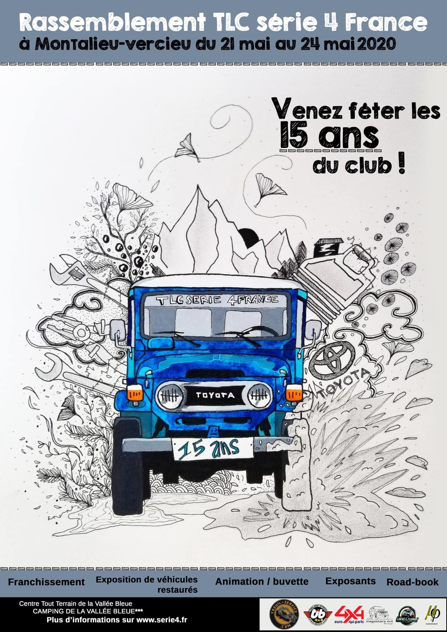 Rassemblement Toyota TLC Serie 4 de France 2020