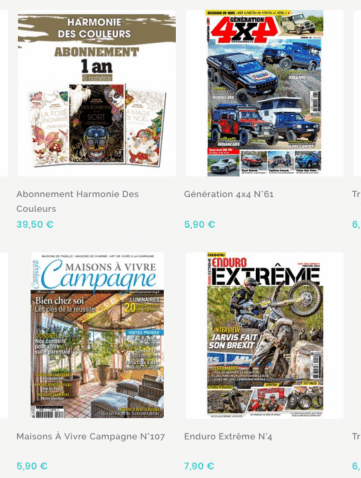 Génération 4x4 et toutes les paritions CP Presse en ligne
