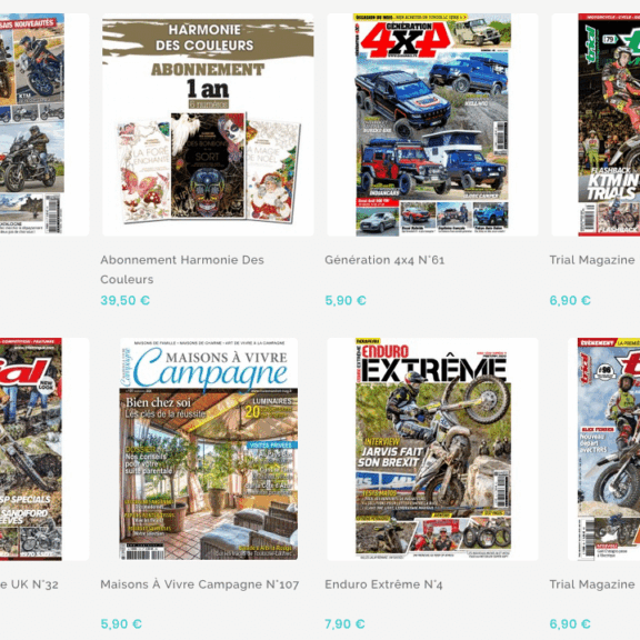 Génération 4x4 et toutes les paritions CP Presse en ligne