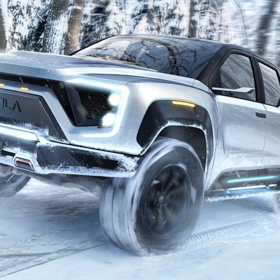 Pick up Badger hydrogène 1000 km d'autonomie