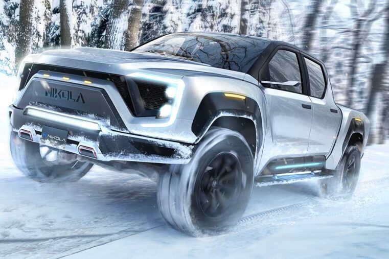 Pick up Badger hydrogène 1000 km d'autonomie