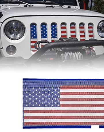 Jeep grille de calandre protectrice aux couleurs Stars and Stripes...