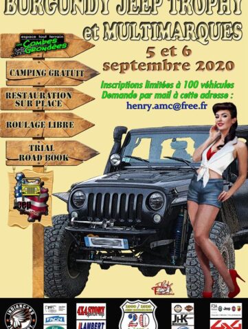 Burgundy Jeep Trophy 2020 Rassemblement Jeep reporté en septembre