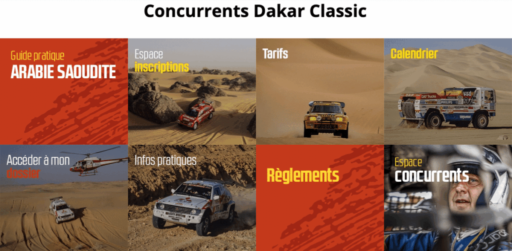 Dakar rallye 2021 Une catégorie Classic autos et camions avant 2 000