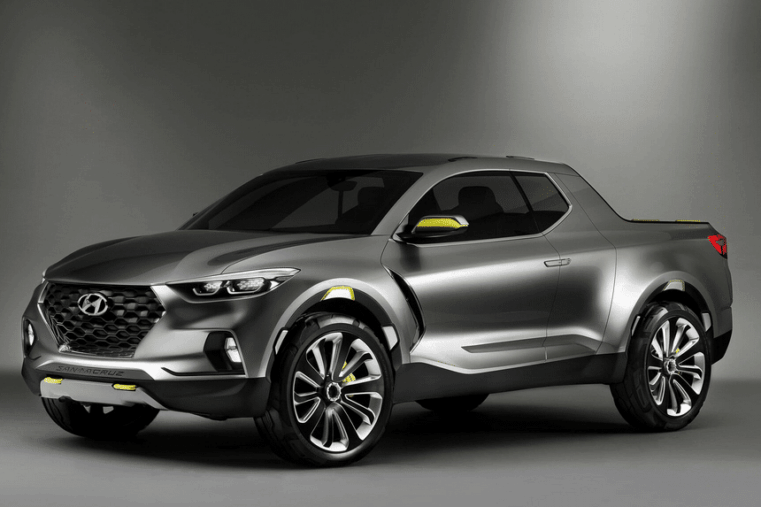 Le Concept Car du Pick up Hyundai Santa Cruz présenté en 2015 devrait être dévoilé fin 2021.