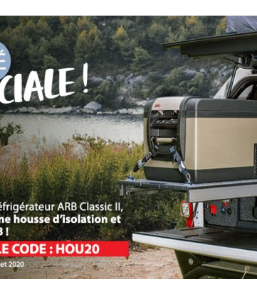 Pour l’achat d’un frigo ARB Classic 2 Equip'Raid offre la housse d’isolation aide protection ARB.