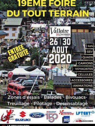 FOIRE DU TOUT TERRAIN DU 26 AU 30 AOUT 2020