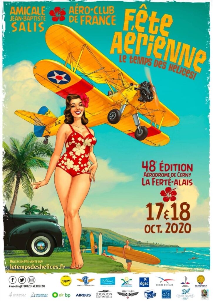 On connaît tous l’aérodrome de la Ferté Alais où se déroule chaque année un grand meeting aérien dans une ambiance conviviale
