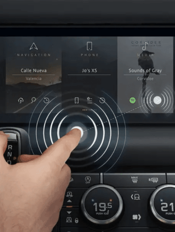 Jaguar Land Rover - Sans contact SVP ! Écrans tactiles ... Sans contact !