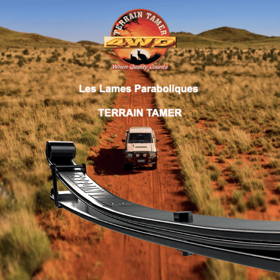 Vous pouvez faire confiance au célèbre équipementier Australien Terrain Tamer. Leurs nouvelles lames paraboliques sont conçues pour un confort de conduite maximal.