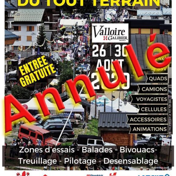 Salon 4x4 de Valloire 2020 annulé