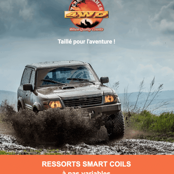 Ressorts hélicoïdaux à pas variable 4x4