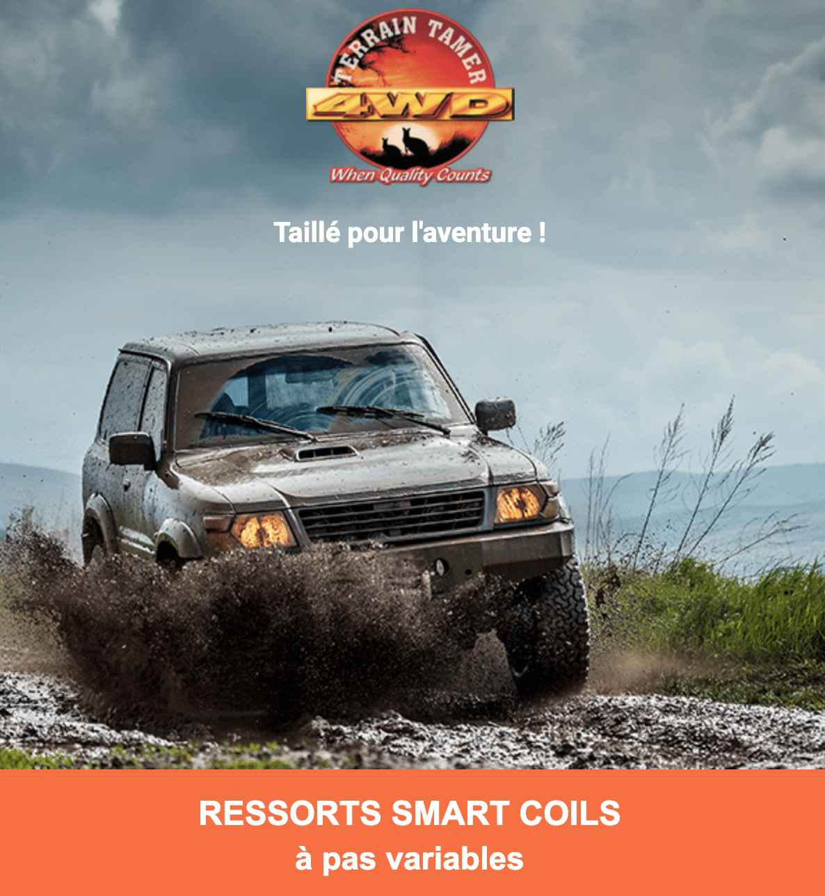 Ressorts hélicoïdaux à pas variable 4x4