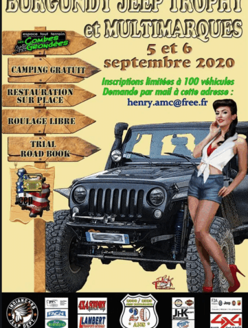 Le Club Jeep Bourgogne fête ses 20 ans 15ème édition du Burgundy Jeep Trophy,