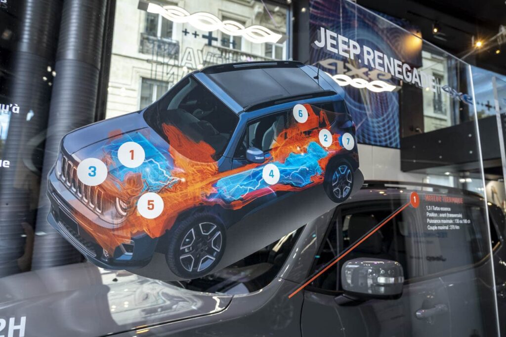 Jeep La gamme 4xe aux champs élisées