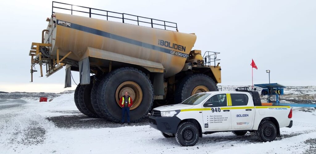 Le Tembo e-LV fut conçu sur la base d’un HZJ 79 simple cabine
