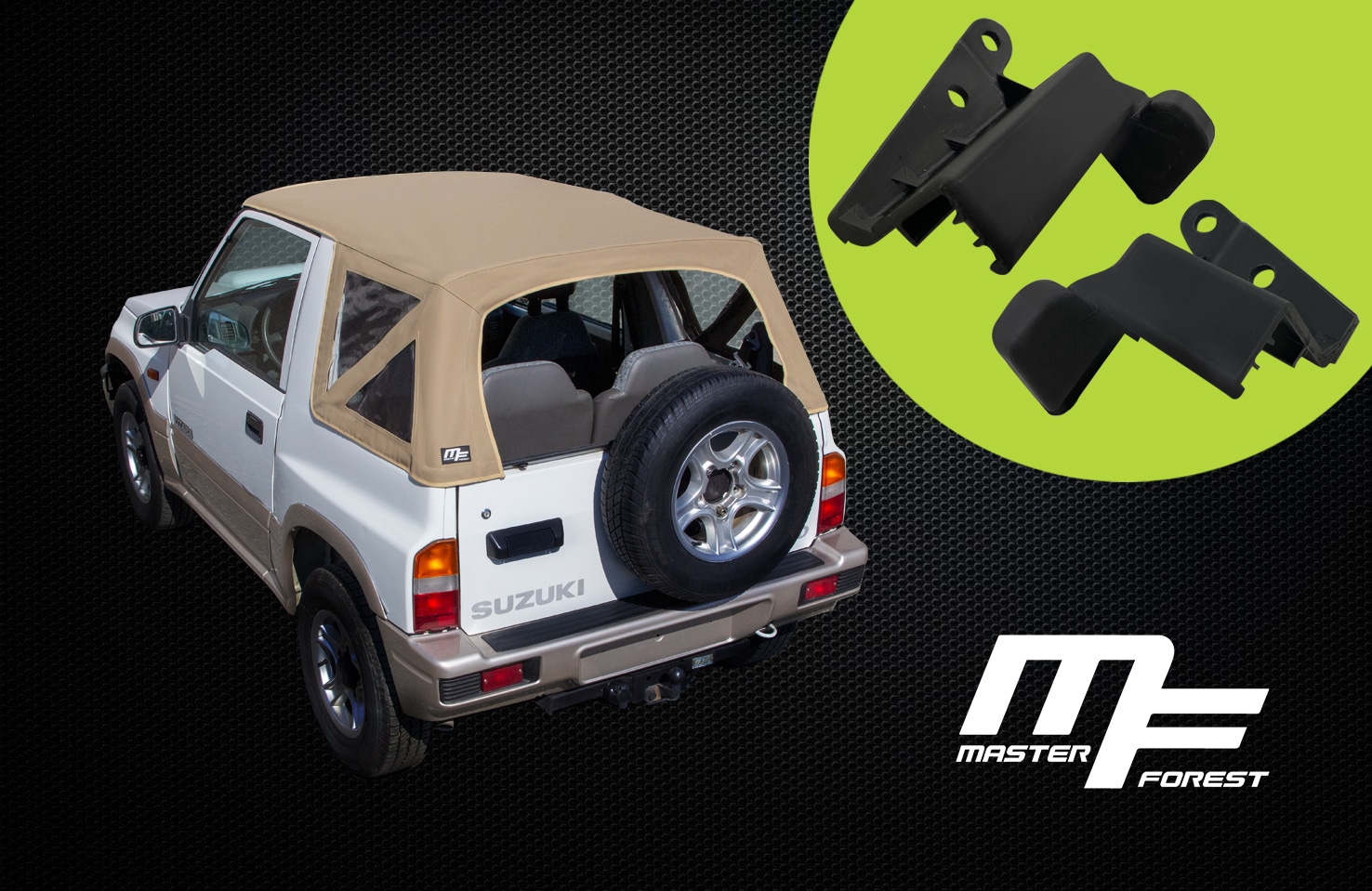 Masterforest Fixations de bâche pour Vitara