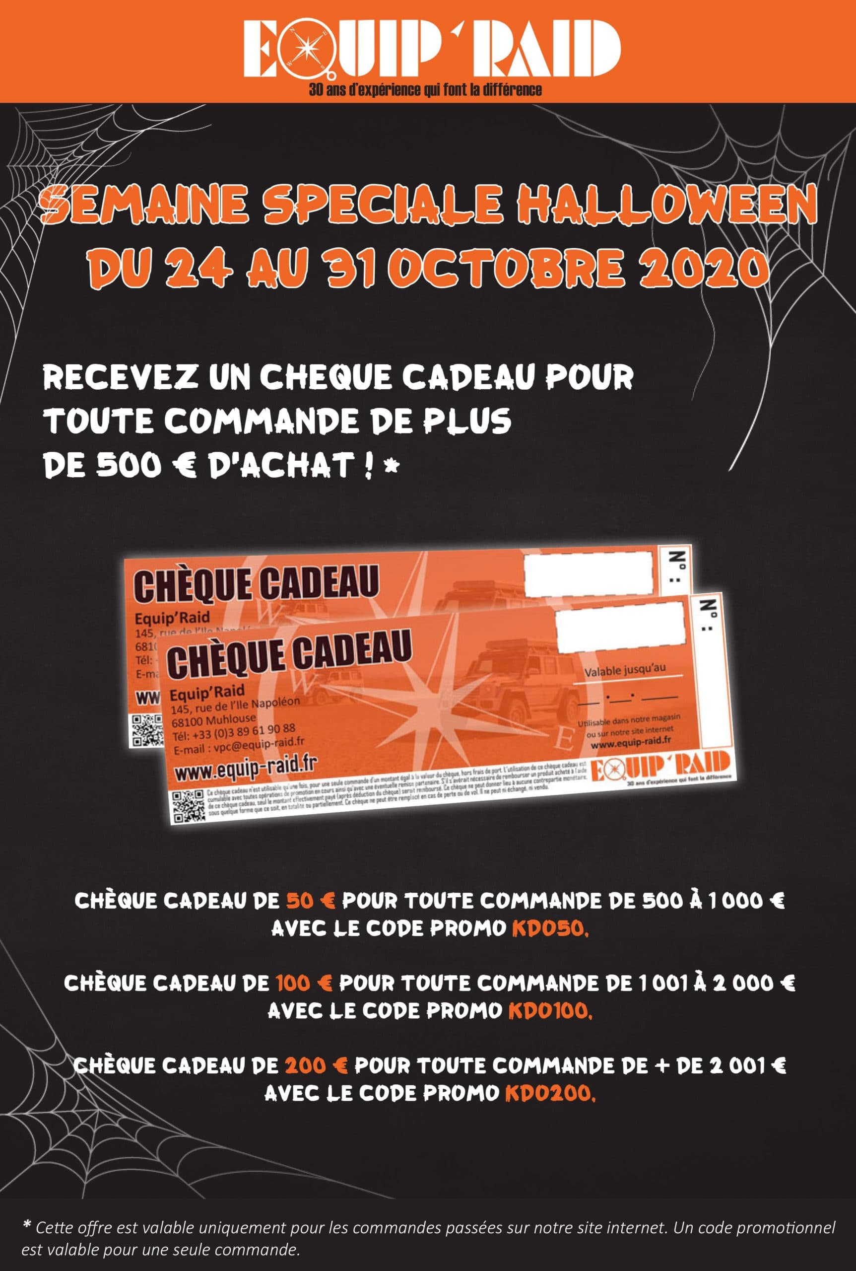 Equip’Raid Vite un chèque cadeau !