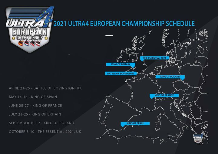 l’Ultra4 European annonce les dates des épreuves prévues en 2021. En France ce sera pour fin juin.
