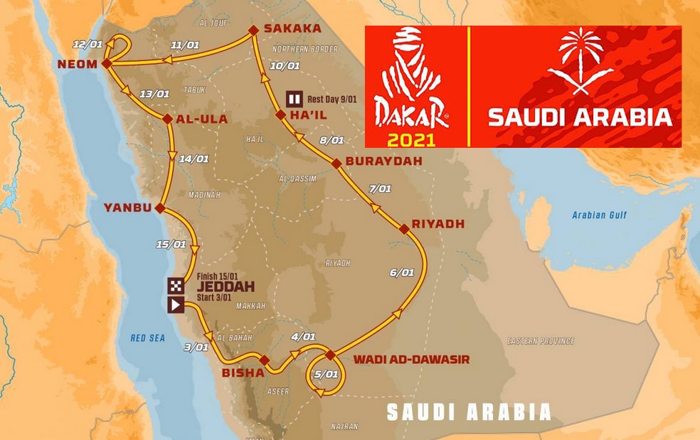 Les détails du parcours de la 43e édition du Dakar